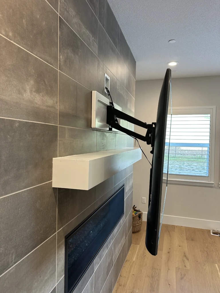 MantelMount installation