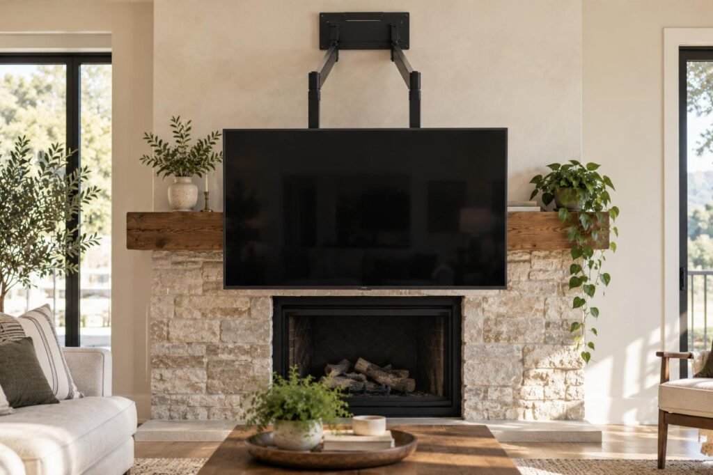 MantelMount installation
